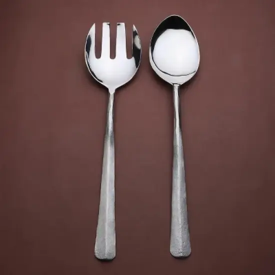 Inox Artisans Ridge Salad Serving 2 Pc. Set image {3}