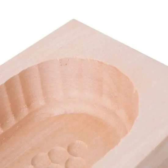 Lehman's Hand Carved Wooden Rectangular Butter Molds Assorted Patterns Small 4 Oz image {2}