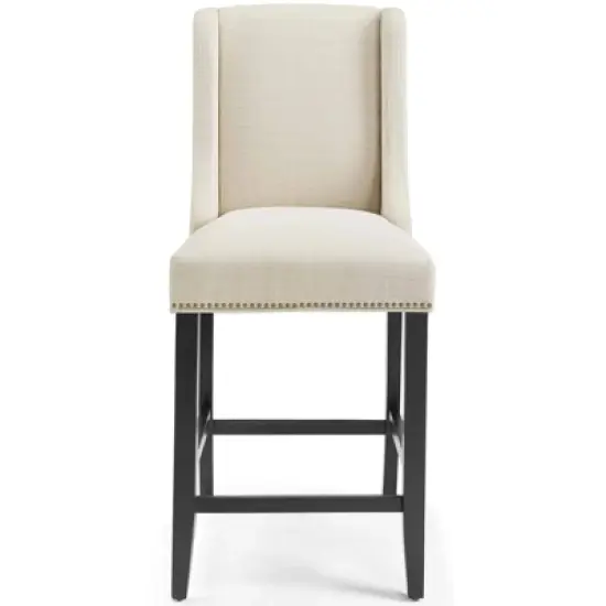 Baron Upholstered Fabric Counter Height Barstool - Modway image {9}