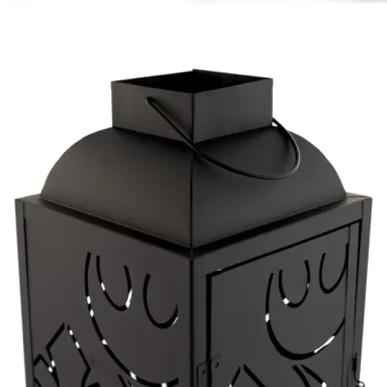 Seven20 Star Wars Black Stamped Lantern | Rebel Insignia Pattern | 14 Inches Tall image {2}