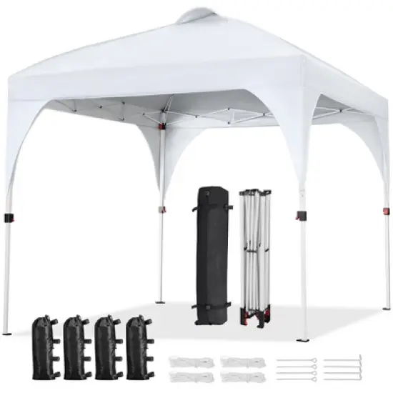 Yaheetech 8x8 FT Pop Up Canopy Tent with Roller Bag image {9}