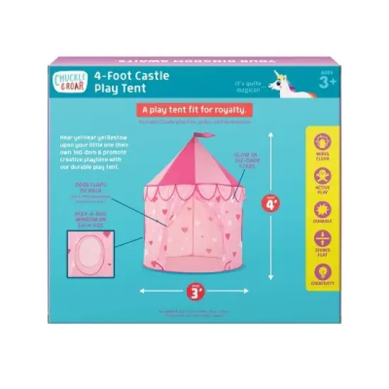 Chuckle & Roar Castle Pop-Up Kids' Play Tent image {3}