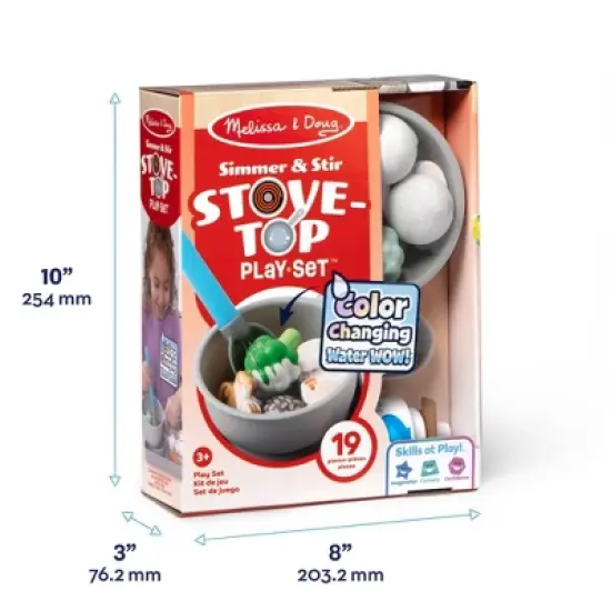 Melissa & Doug Water WOW Saute & Serve Play Set: Plastic Kitchen Accessories, Educational Focus on Motor Skills image {2}