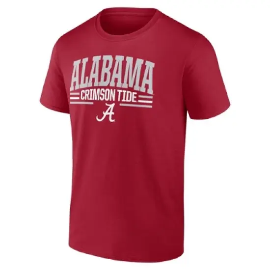 NCAA Alabama Crimson Tide Men's Bi-Blend T-Shirt - Cardinal Red image {3}