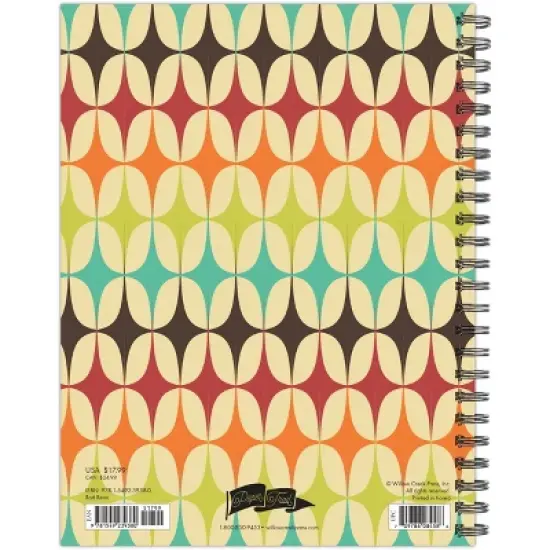 Willow Creek Press 2024 Weekly Planner 8.5"x6.5" Softcover Rad Retro image {1}