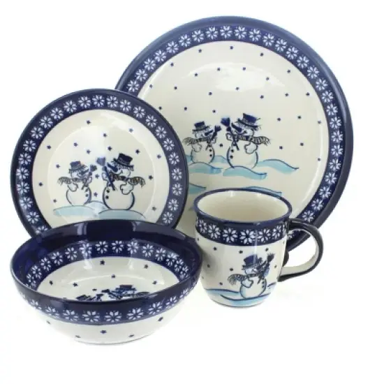 Blue Rose Polish Pottery Zaklady Dinnerware (4 PC) image {8}