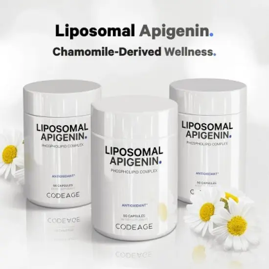 Codeage Liposomal Apigenin, Chamomile Extract, Phospholipids, Bioflavonoids Supplement - 90ct image {5}