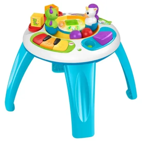 Fisher-Price Enchanted Friends Learning Table Musical Play Center for Baby, Dragon & Unicorn Toys image {7}