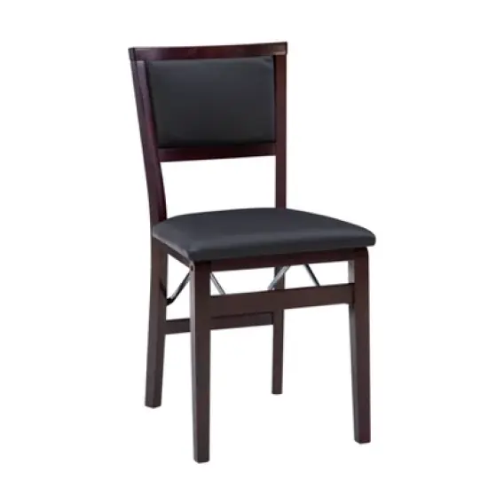 2pc Claire Folding Chair Espresso - Linon image {2}