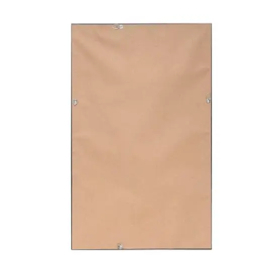 17" x 28" Linen Natural Framed Pinboard Black - Sheffield Home image {2}