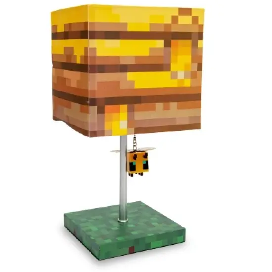 Ukonic Minecraft Yellow Bee Nest Block Desk Lamp with 3D Bee Puller image {7}