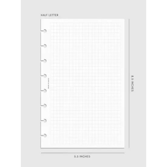 Graph Note Planner Inserts | Cloth & Paper image {8}