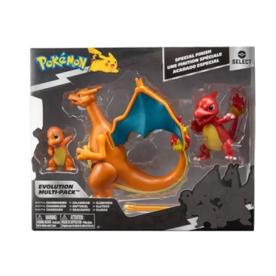 Pokemon Select Evolution Multipack (2" Charmander,  3" Charmeleon, 4.5" Charizard) image {1}