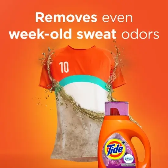 Tide Plus Febreze High Efficiency Liquid Laundry Detergent - Spring & Renewal image {9}