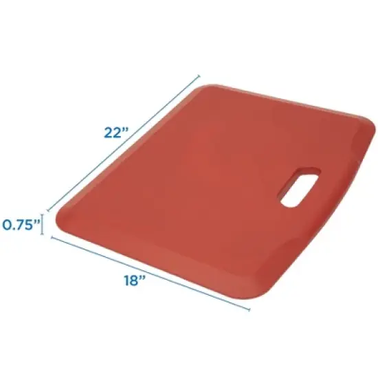 Mount-It! Standing Desk Floor Mat, Red Standing Comfort Mat for Standing Desk, Home, Office, Kitchen, Garage - Red image {8}