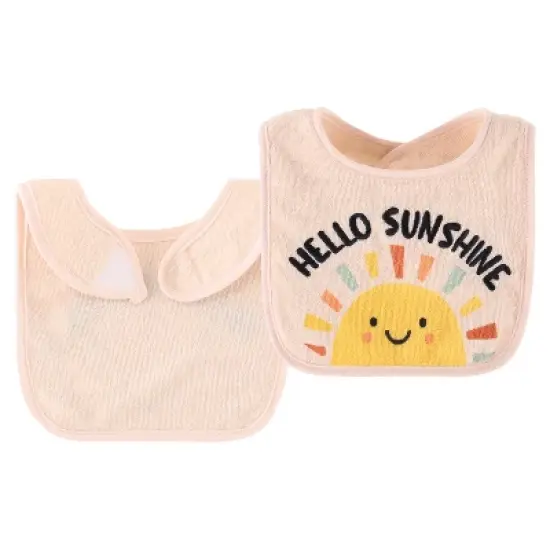The Peanutshell Hello Sunshine 10-Pack Terry Bibs in Teal, Aqua and Navy image {5}