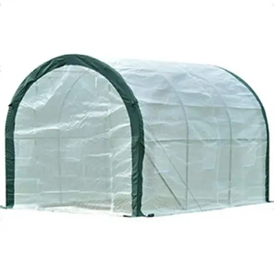 Aoodor 12ft. x 7ft. x 7ft. Outdoor Walk-in Large Tunnel Greenhouse 2 Roll-Up Zipper Door image {7}