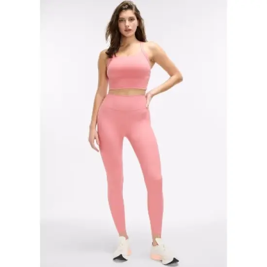 Peloton Women's Soft Sport Legging 25", Brandied Apricot image {4}