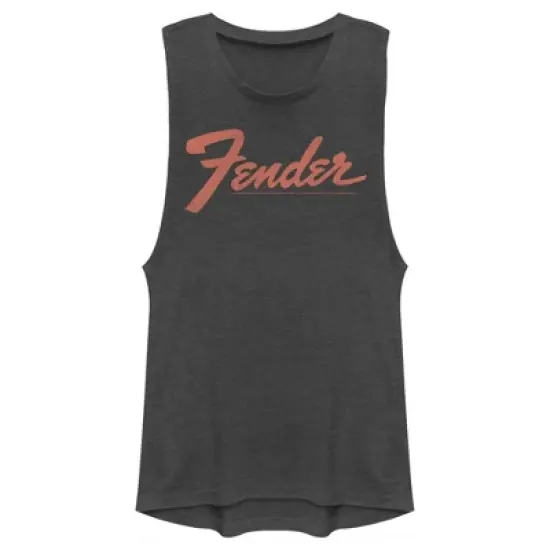 Junior's Fender Classic Logo Festival Muscle Tee image {3}