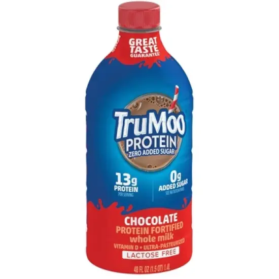 TruMoo Zero Sugar Whole Chocolate Milk - 48 fl oz image {2}