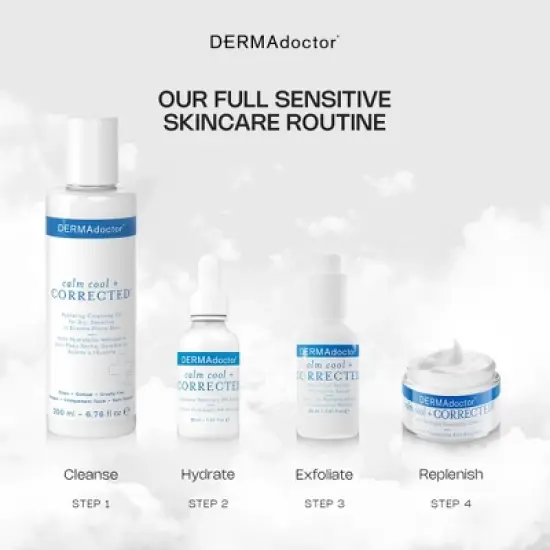 DERMAdoctor Calm Cool + Corrected Tranquility Cream: Moisturizer for Dry, Sensitive, Rosacea-Prone Skin with Squalane & Hyaluronic Acid - 1.7 oz image {5}