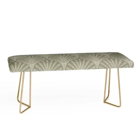 Iveta Abolina Scallop Fan Sage Bench - Deny Designs image {5}
