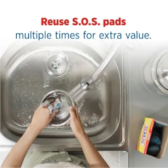 S.O.S. Steel Wool Soap Pads - 50 Count image {3}