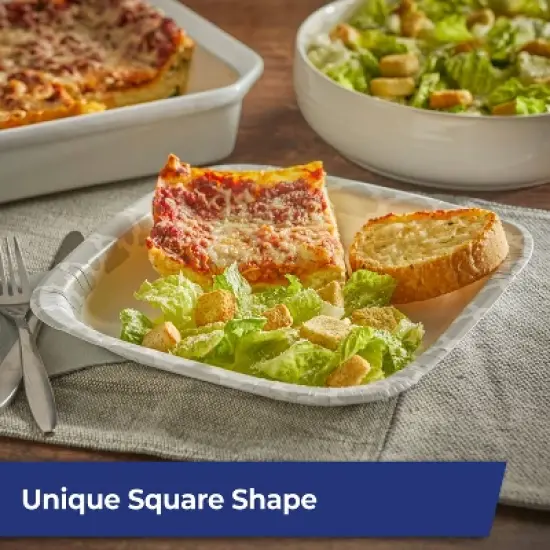 Hefty Extra Deep Square Disposable Plates 10" - 25ct image {3}