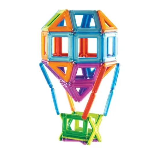 Guidecraft PowerClix&reg; Frames, Magnetic Building Set, 100 Pieces image {3}