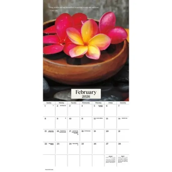 Trends International 2026 Zen 12"x12" Wall Calendar image {2}
