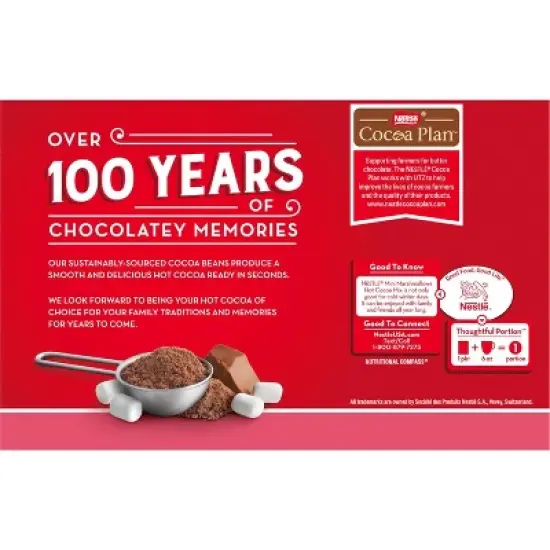 Nestle Hot Cocoa Mix, Mini Marshmallows, Rich Milk Chocolate, 8 Packets, 0.85 oz image {6}
