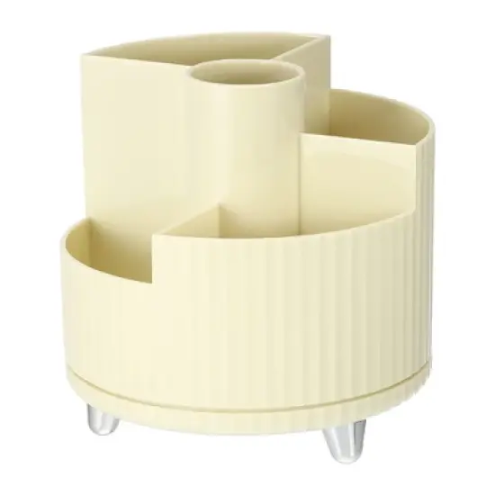 Unique Bargains Home Office Bathroom Rotating 360-Degree Rotatable Makeup Organizer 1 Pc image {6}