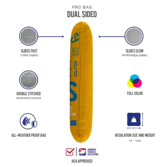 Gameday Los Angeles Football Gold Synergy Pro Cornhole Bags (Set of 4) image {2}