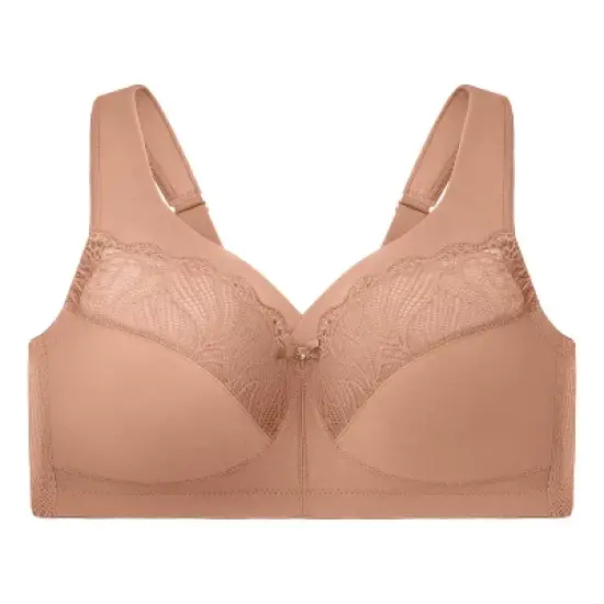 Glamorise Womens MagicLift Natural Shape Support Wirefree Bra 1010 Caf&eacute; image {3}