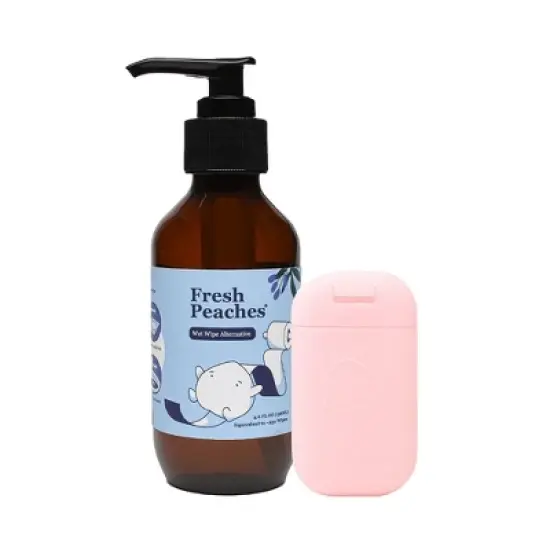 Fresh Peaches Toilet Paper Gel Wet Wipe Alternative image {1}