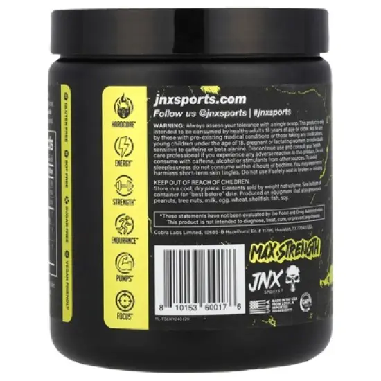 JNX Sports The Shadow!&reg;, Pre-Workout, Lemon, 10.16 oz (288 g) image {2}