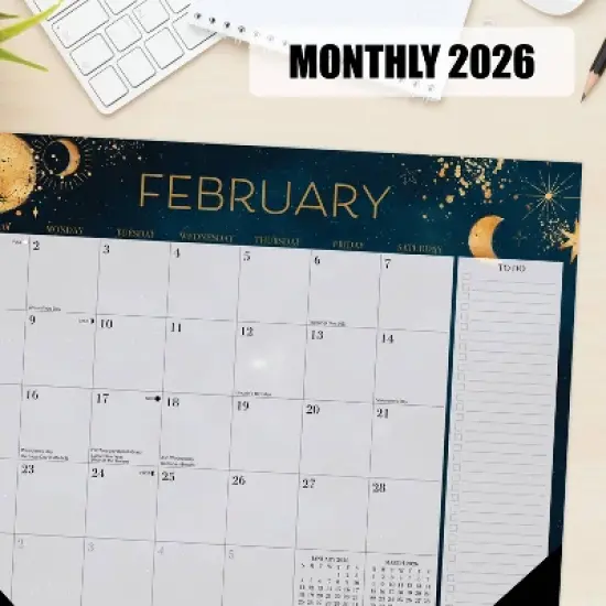 Willow Creek Press 22"x17" 2026 Moon Magic Large Monthly Deskpad image {3}