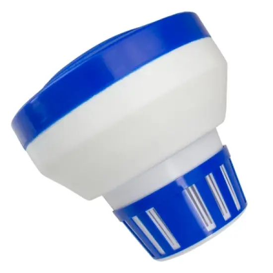 Northlight Floating Swimming Pool Chlorine Dispenser 7.5" - Blue/White image {1}