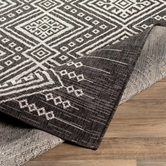 Mark & Day Hamme Rectangle Woven Indoor and Outdoor Area Rugs Black/White
 image {6}