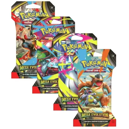Pokemon ME1 Mega Evolution Art Set (4 Sleeved Booster Packs) image {6}