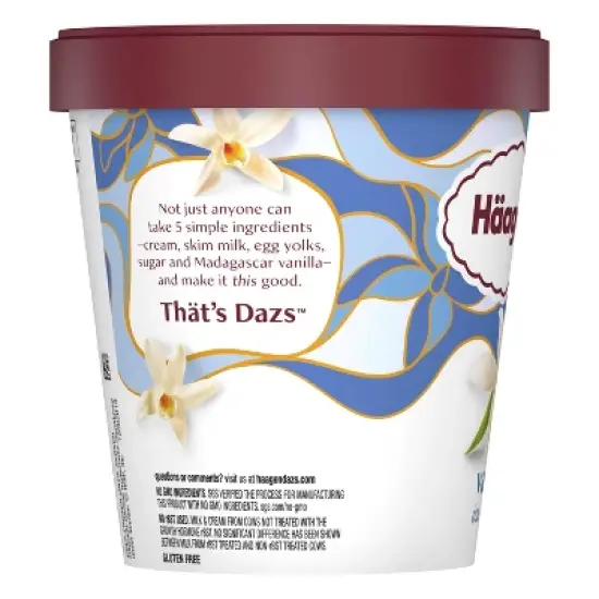 Haagen-Dazs Vanilla Ice Cream - 14 fl oz image {6}