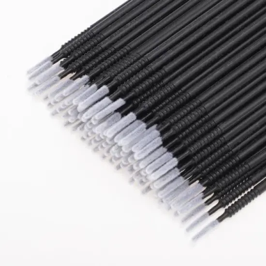 Unique Bargains Disposable False Eyelash Removal Cotton Swab 100 Pcs image {3}