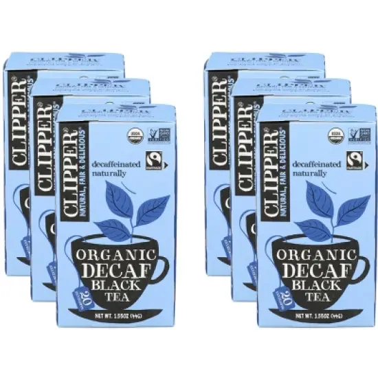 Clipper Organic Decaf Black Tea - Case of 6 - 1.41 oz image {2}