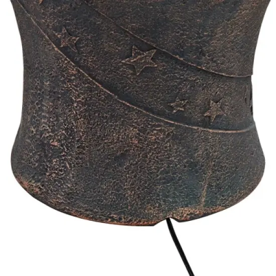 John Timberland Crescent Moon Modern Bubbler Outdoor Floor Water Fountain with LED Light 34" for Yard Garden Patio Home Deck Porch Exterior Balcony image {5}