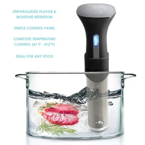 MegaChef Immersion Circulation Precision Sous-Vide Cooker With Digital Touchscreen Display image {7}