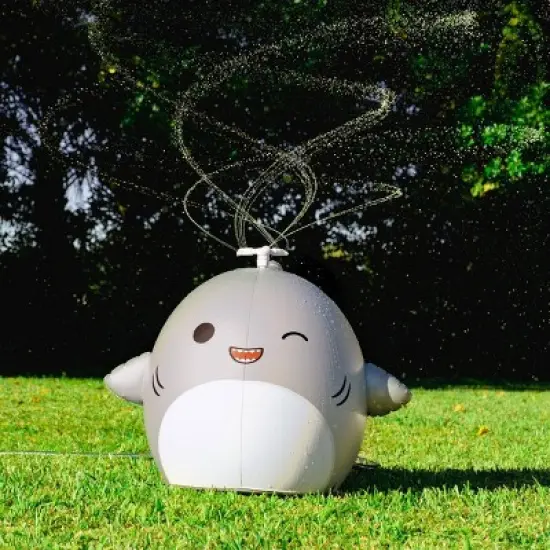 BigMouth Inc. Kids' Squishmallows Gordon the Shark Mini Backyard Inflatable Sprinkler image {2}