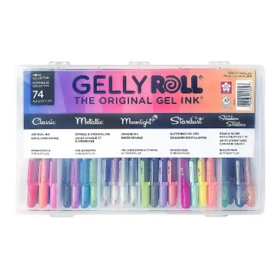 Sakura Gelly Roll Gel Pens Assorted Ink Colors 74/Pack (SAK57364) image {4}