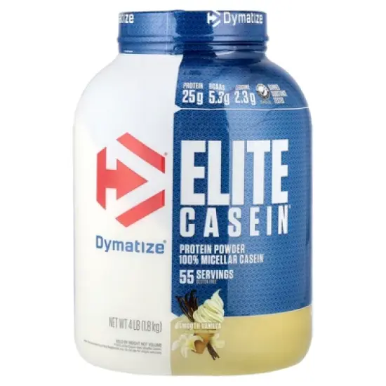 Dymatize Elite Casein&reg;, Smooth Vanilla, 4 lb (1.8 kg) image {4}