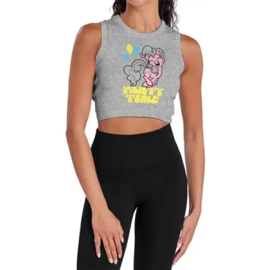 Women's My Little Pony Tv Party Time Sleeveless Crop Top Tank image {5}