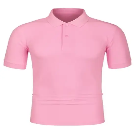 Lars Amadeus Men's Summer Solid Polo Shirts Short Sleeve Golf Performance Polo T Shirts image {17}